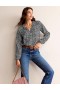 Black Women's Boden Printed Gather-Detail Shirts
