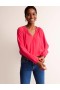Rose Women's Boden Gathered Neck Silk Blouse Tops