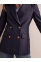 Navy Women's Boden Double-Breasted Blazer