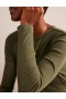 Green Women's Boden Cotton Ribbed Long Sleeve Tops