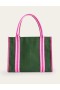 Pink / Navy / Green Women's Boden Tilda Canvas Tote Bags