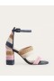 Multicolor Women's Boden Woven Striped Heeled Sandals