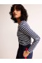 Navy / White Women's Boden Ella Long Sleeve Breton Tops