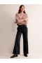 Black Women's Boden Wide-Leg Corduroy Pants