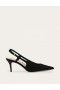 Black Women's Boden Cut-out Sling Back Heels
