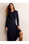 Navy Women's Boden Camille Jersey Midi Dress