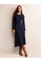 Navy Women's Boden Camille Jersey Midi Dress