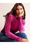 Purple Women's Boden Velvet Frill-Trim Tops