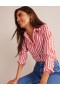 Light Red Stripes Women's Boden Sienna Cotton Shirts
