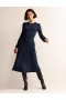 Navy Women's Boden Camille Jersey Midi Dress