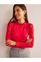 Red Women's Boden Supersoft Frill Detail Tops