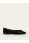 Black Women's Boden Kitty Flexi Sole Ballet Flats