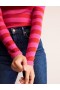 Light Red / Pink Women's Boden Anna Rib Roll Neck Tops