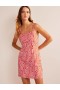 Orange / AZURE Women's Boden Strappy Linen Mini Dress