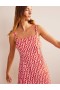 Orange / AZURE Women's Boden Strappy Linen Mini Dress