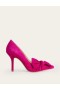 Purple Women's Boden Suede-Bow Heeled Court Shoes