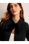 Black Women's Boden Fluffy Bow Cardigan
