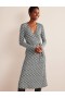 Black Women's Boden Nina Jersey Midi Dress