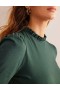 Green Women's Boden Supersoft Frill Detail T shirts