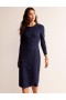 Navy Women's Boden Nadia Ponte Midi Dress