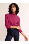 Pink / Green Women's Boden Striped Cashmere Sweater