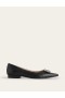 Black Metal Women's Boden Jewelled-Buckle Flats