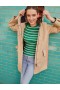 Green / Pink Women's Boden Effie Sparkle Stripe Sweater