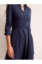 Navy Women's Boden Laura Jersey Midi Shirts Dress