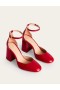 Red Women's Boden Patent-Leather Court Shoes
