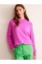 Pink Women's Boden Cashmere Boyfriend Crew Sweater