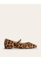 Leopard Women's Boden Mary Jane Flats