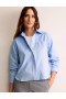Blue Women's Boden Relaxed Cotton-Poplin Shirts