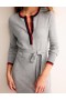 Grey Women's Boden Gemma Henley Knitted Dress