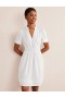 White Women's Boden Pintuck Detail Mini Dress