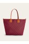 Red Women's Boden Canvas Trapeze Tote Bags