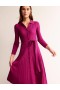 Purple Women's Boden Rachel Knitted Shirts Dress