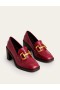 Dark Red Women's Boden Iris Snaffle Heels
