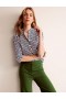 White Women's Boden Ruffled Cotton-Poplin Shirts