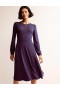 Navy Women's Boden Camille Jersey Midi Dress