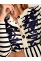 Navy / White Stripes Women's Boden Embroidered Cardigan