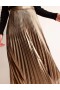 Black Gold Women's Boden Metallic Pleated Midi Skirts