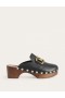 Black Women's Boden Iris Snaffle Heeled Clogs