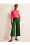 Green Women's Boden Wide-Leg Ponte Culottes Pants