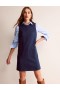 Navy Women's Boden Pocket Detail Mini Shift Dress