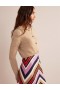 Brown Women's Boden Cropped Cashmere Crew Cardigan