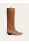 Brown Women's Boden Western Suede Knee High Boots