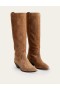 Brown Women's Boden Western Suede Knee High Boots