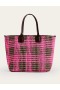 Pink Women's Boden Wool Trapeze Tote Bags