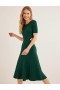 Turquoise Women's Boden Cut Out Knitted Midi Dress