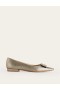 Gold Metal Women's Boden Jewelled-Buckle Flats